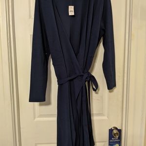 Navy blue loft plus wrap dress BNWT 20